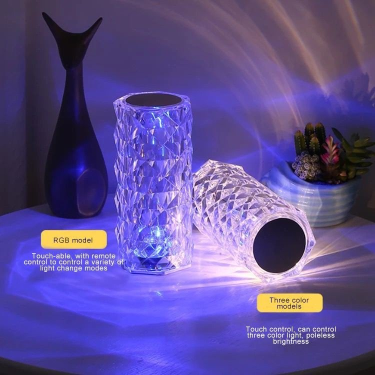 Lampa LED Crystal Decorativă RGB cu Aburi - Promagg.ro
