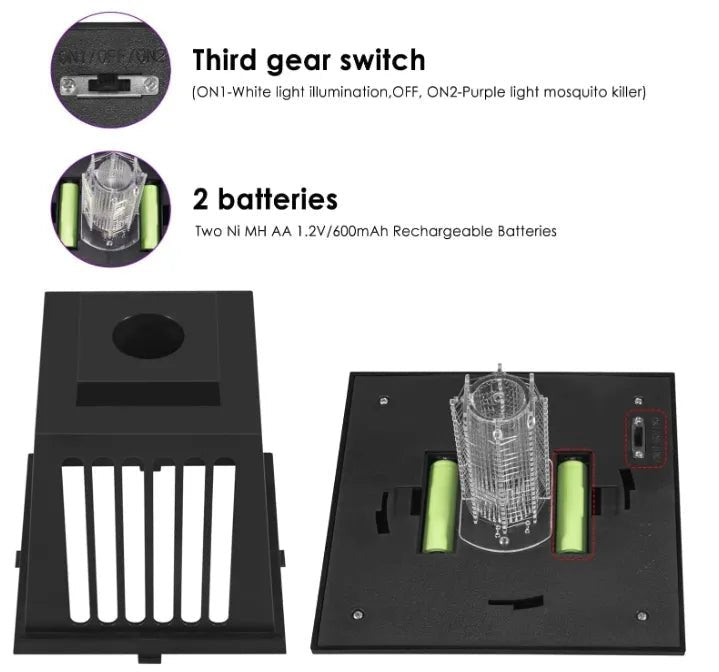 Lampa solara anti insecte cu lumina LED - Promagg.ro