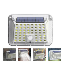 Lampa Solara de Perete cu 90 LED SMD, Senzor de Miscare, IP65, 1200mAh, Lumina Alb Rece - imagine 5