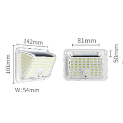 Lampa Solara de Perete cu 90 LED SMD, Senzor de Miscare, IP65, 1200mAh, Lumina Alb Rece - imagine 7