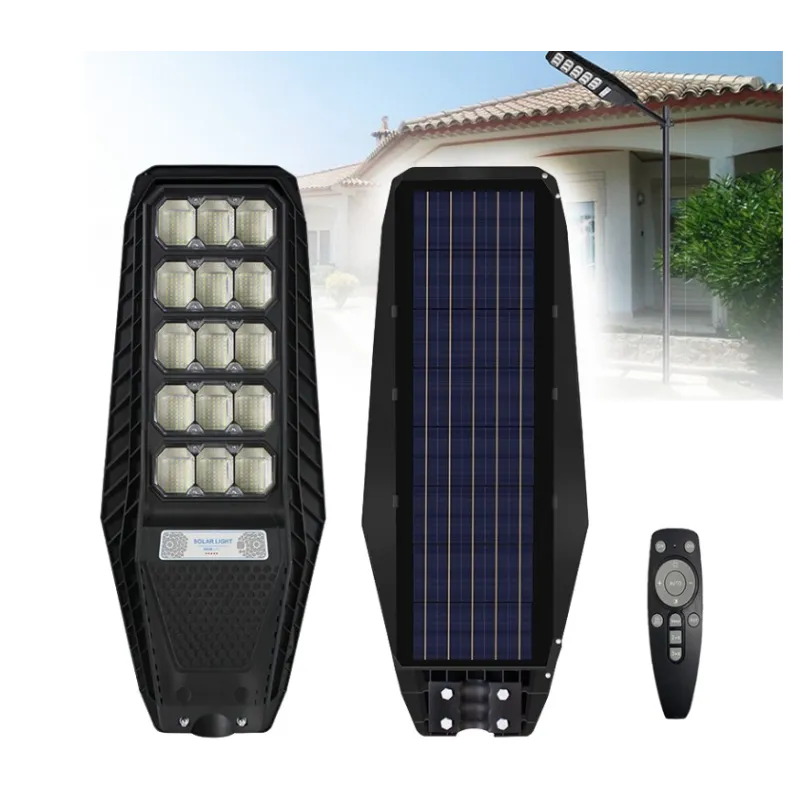 Lampă Solară Stradală 500W cu 15 Casete LED și Baterie 24000mAh - imagine 2