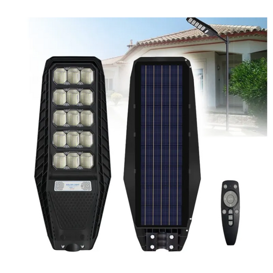 Lampă Solară Stradală 500W cu 15 Casete LED și Baterie 24000mAh - imagine 2