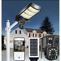 Lampă Solară Stradală cu Cameră de Supraveghere 4G 8MP 4K, Vedere Nocturnă și Detecție Mișcare - imagine 5