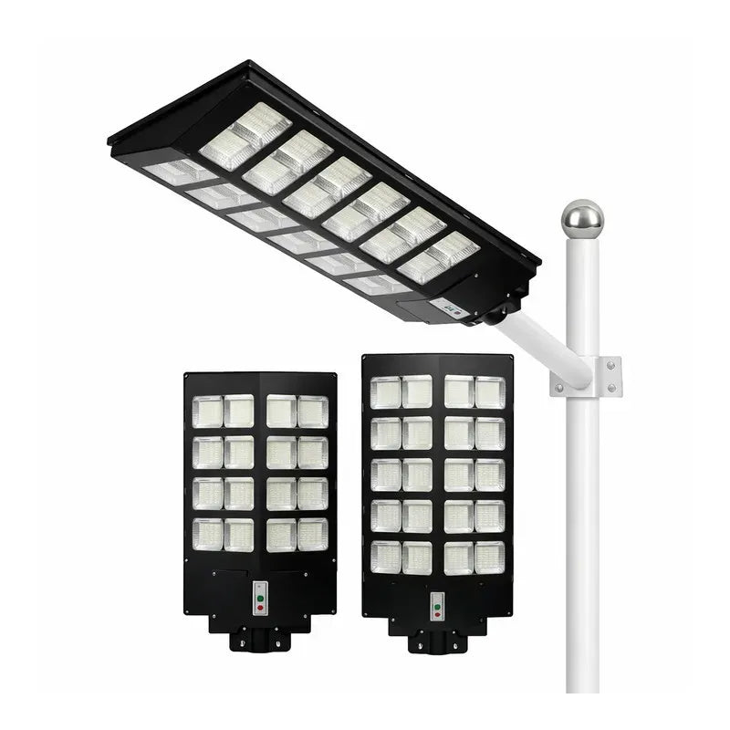 Lampa Solara Stradala Dubla 800W cu Telecomanda si Suport Metalic