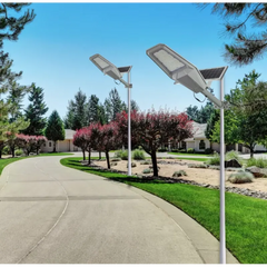 Lampa Solara Stradala JORTAN 1200W cu Telecomanda IP67 6500K Aluminiu - imagine 2