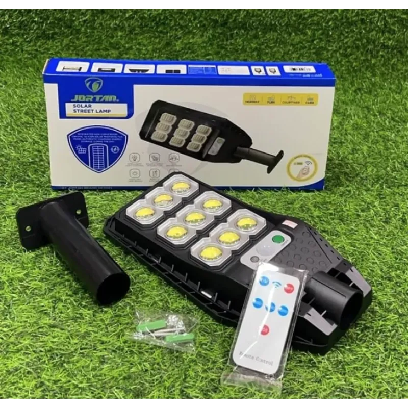 Lampa Solara Stradala Jortan 300W cu Telecomanda si Senzor de Miscare, 9 Casete, IP66 - imagine 4