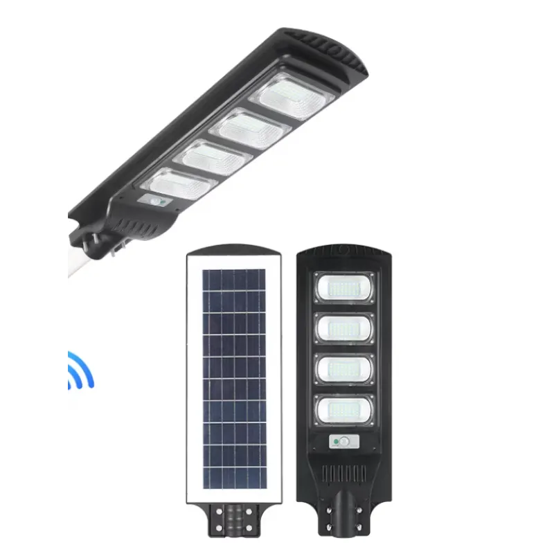Lampă Solară Stradală LED 240W IP65 6000K cu Senzor și Telecomandă - imagine 3
