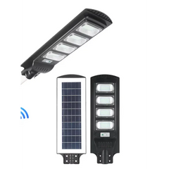 Lampă Solară Stradală LED 240W IP65 6000K cu Senzor și Telecomandă - imagine 3