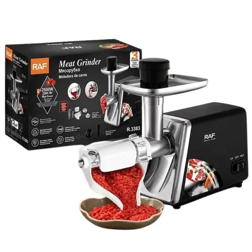Masina Electrica de Tocat Carne, 2500W, Functie Reverse, Accesorii Carnati si Kebbe
