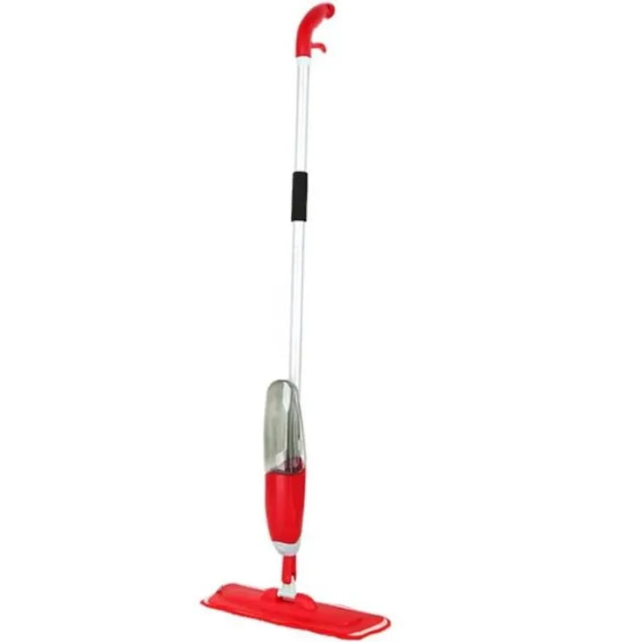 Mop cu Pulverizator, Laveta Microfibra Rosie, Rezervor 1 L