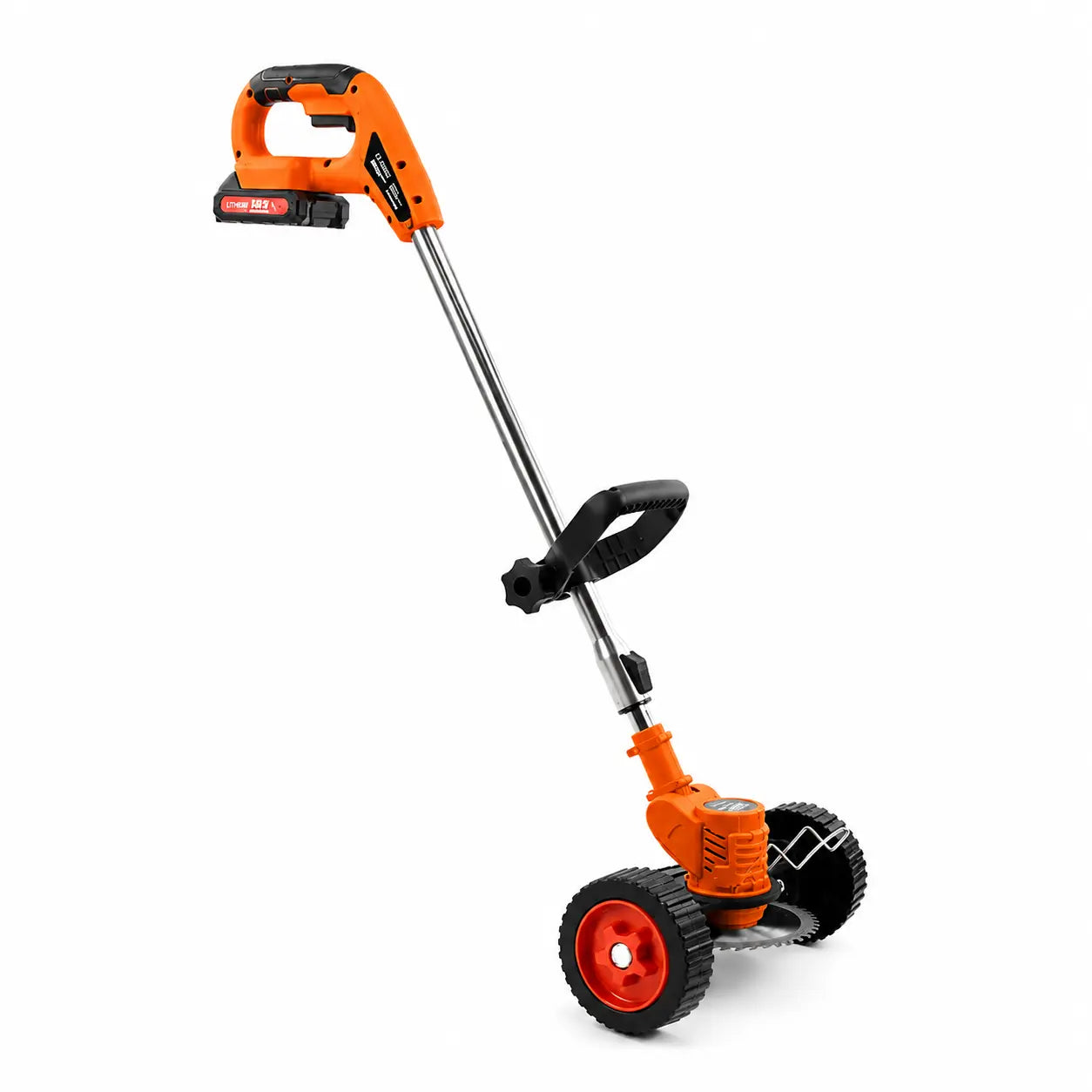 Motocoasă cu Acumulator 48V, 2 Acumulatori 4000mAh, 18.000 RPM, Roți Detașabile - imagine 7