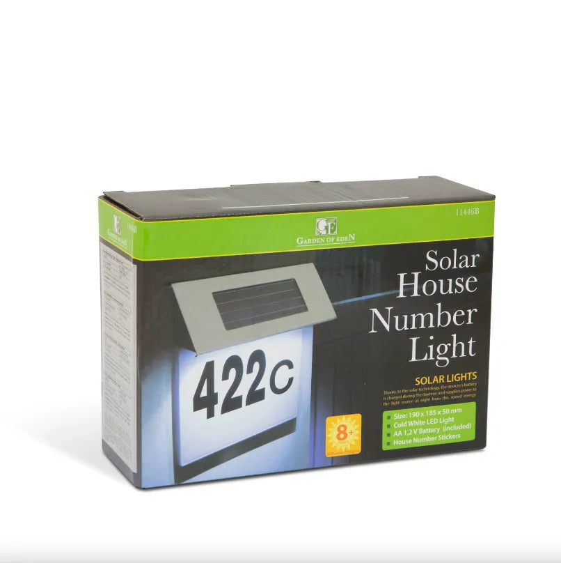 Numar de Casa din Inox cu Iluminare LED si Alimentare Solara - imagine 2