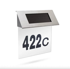 Numar de Casa din Inox cu Iluminare LED si Alimentare Solara - imagine 3