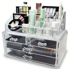 Organizator Cosmetic cu 16 Compartimente și 4 Sertare