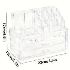 Organizator Cosmetic cu 16 Compartimente și 4 Sertare
