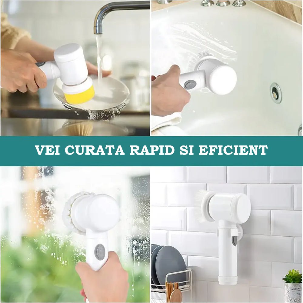 Perie Electrică pentru Curățare 3 Accesorii de Schimb - Promagg.ro