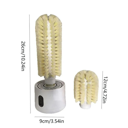 Perie Electrică Rotativă 360° pentru Curățat Sticle și Căni cu Peri Moi - imagine 2