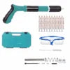 Pistol Pneumatic Fixare Cuie Profesional - Kit Complet cu 50 Nituri si Accesorii, Calibru 7.3cm