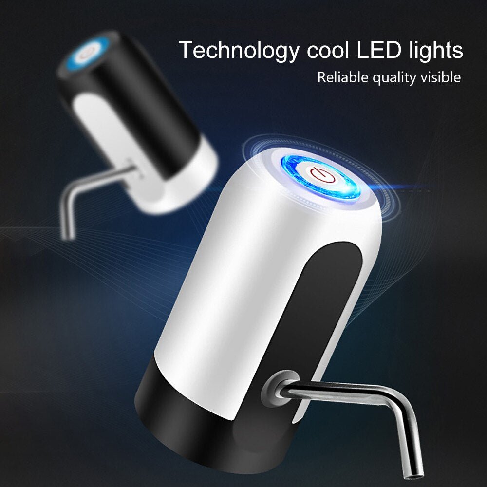 Pompa electrica, dozator, dispenser, pentru bidon de apa, Incarcare prin USB, indicator LED pentru baterie - Promagg.ro