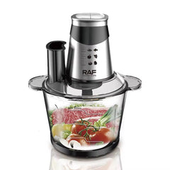 Tocător Electric Multifuncțional RAF 6 în 1 cu Bol Transparent 3L și 4 Lame din Oțel Inoxidabil