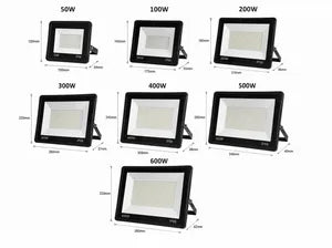 Proiector LED Jortan Exterior 500W, Alimentare 220V, Lumina Calda, Carcasa Aluminiu, IP66 - imagine 2