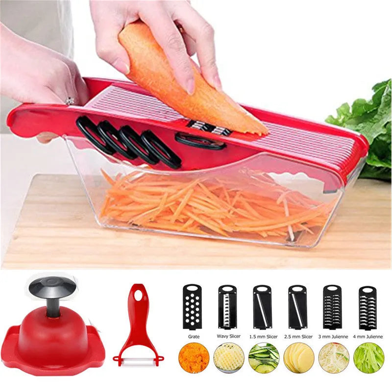 Razatoare Legume si Fructe Multifunctionala 7 in 1 - imagine 3