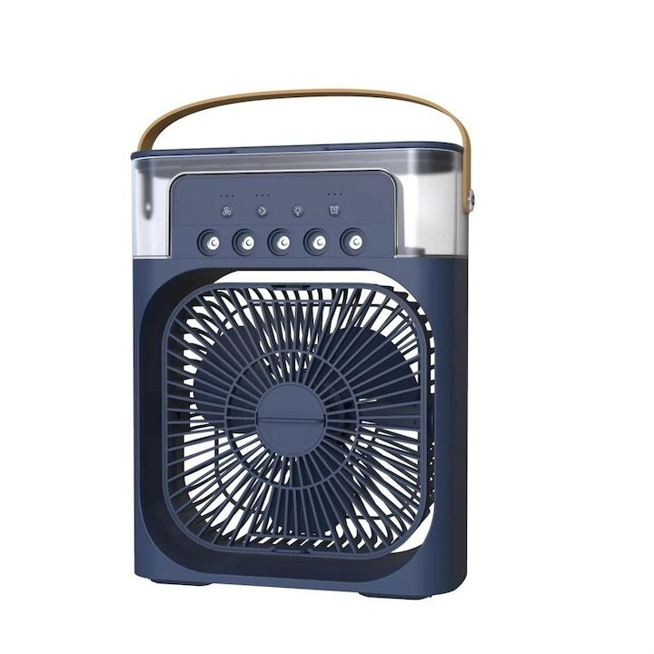Ventilator Portabil 2-în-1 cu Vaporizare și Rezervor 600 ml, Lumina LED - imagine 2