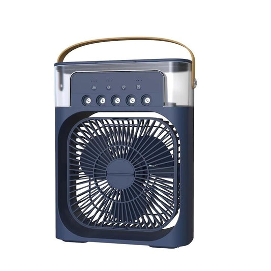 Ventilator Portabil 2-în-1 cu Vaporizare și Rezervor 600 ml, Lumina LED