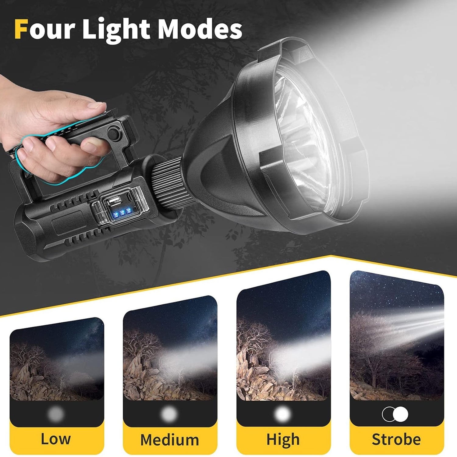 Lanternă LED Mare Portabilă cu Trepied - imagine 2