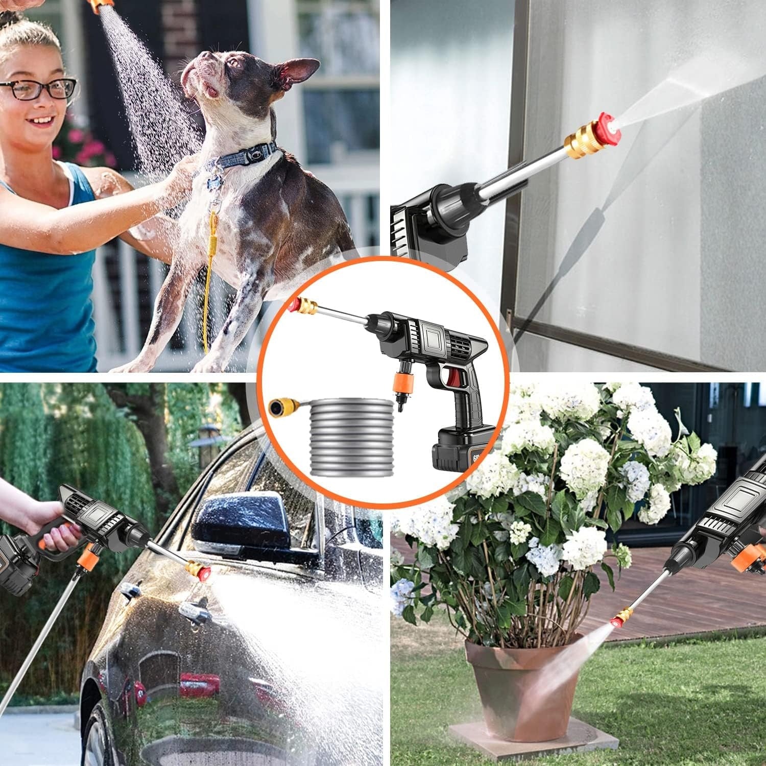 Aparat de Spălat cu Presiune Fără Fir – 500W, 30 Bar - imagine 5