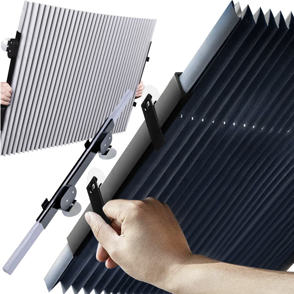 Parasolar Auto Retractabil Stil Acordeon