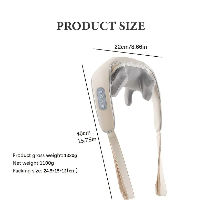 Aparat masaj cervical pentru relaxare musculara si confort zilnic - imagine 8