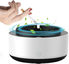 Scrumiera Electrica Inteligenta cu Aspiratie 360 Grade, Alba - imagine 3