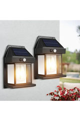 Set de 6 Lampi Solare tip Felinar cu Senzor de Miscare, Lumina Calda 18W - imagine 6