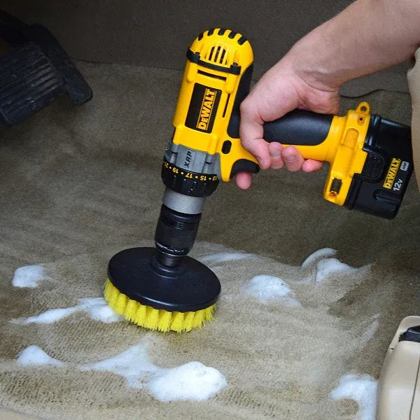 Set 3 Perii Curățare Universale cu Adaptor pentru Bormașină