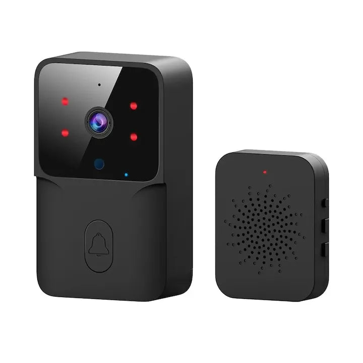 Sonerie Wireless cu Camera Video HD 720p, Vedere Nocturna si Apel Video, Negru