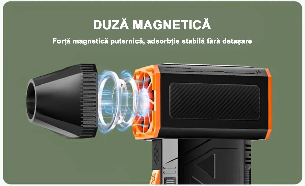 Suflanta aer cu mini ventilator electric cu 3 trepte de putere, 120000RPM - Promagg.ro