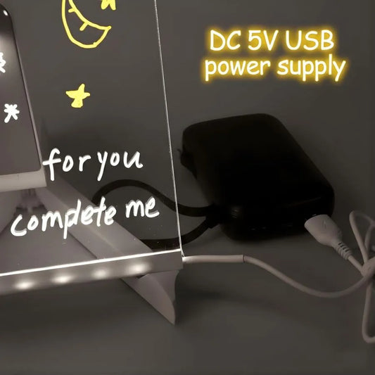 Tabla de Desen cu Lumina LED, Tabla Acrilica pentru Copii - imagine 3