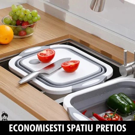 Tocator 3 in 1 multifunctional, pliabil, scurgator, uscator pentru alimente - Promagg.ro