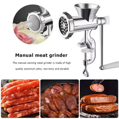 Mașină de Tocat Carne Manuală din Oțel Inoxidabil