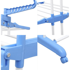 Uscător Vertical Mobil și Pliabil pentru Rufe cu Suport Umerase Inaltime 170cm - Promagg.ro