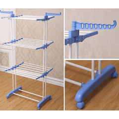 Uscător Vertical Mobil și Pliabil pentru Rufe cu Suport Umerase Inaltime 170cm - Promagg.ro